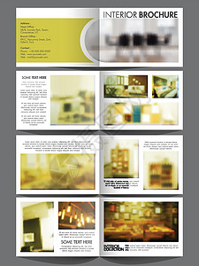 专业八页室内商业宣传册集背景图片