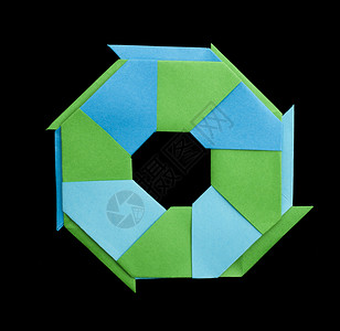 几何图形折纸绿色星星折叠学习工艺品杂色哺乳动物爱好玩具艺术背景图片