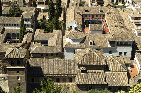 古建筑的屋顶城市教会建筑住宅水平房子建筑学景观大教堂背景图片