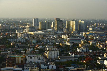 Bangkok大楼建筑城市市中心摩天大楼天际背景图片