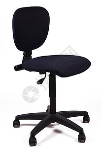 白色背景的办公椅轮子椅子靠背扶手旋转车轮办公室休息背景图片