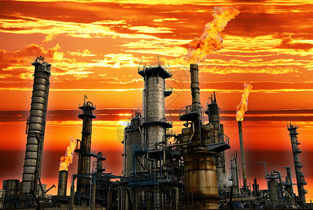炼油厂汽油劳动筒仓活力植物溶剂工厂黑色石化精制化学品高清图片素材
