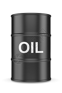 油桶白色化石原油燃料插图黑色汽油工作室背景图片