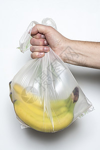 香蕉白色垃圾分类食物水果行星塑料收集黄色保障皱纹背景图片