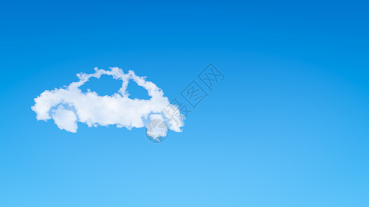 云朵形对话框车形云背景