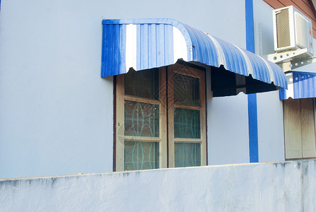 棚太阳天空屋顶窗台露台雨棚框架天窗合金房子高清图片
