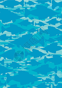 热带鱼剪影模式海洋生物游泳插图背景图片