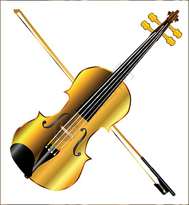 恶魔金盘音乐金子字符串头发艺术细绳乐器小提琴背景图片