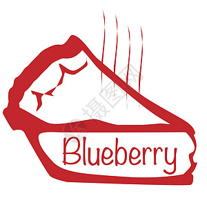 温暖蓝莓派艺术绘画水果艺术品插图卡通片背景图片