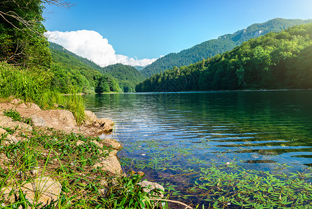 黑山国家公园温带季节旅行风景全景森林地标公园丘陵假期美丽高清图片素材