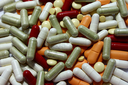 许多健康药丸生活方式维生素药物药片药品治疗医疗计划背景图片