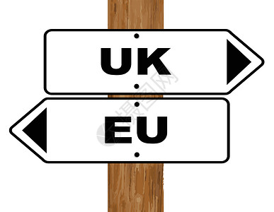英国退欧欧盟和英国插画