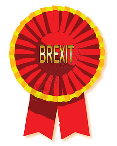 英国退欧Brexit 孤立的罗塞特插画