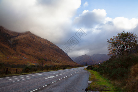 A87路 苏格兰高地高清图片