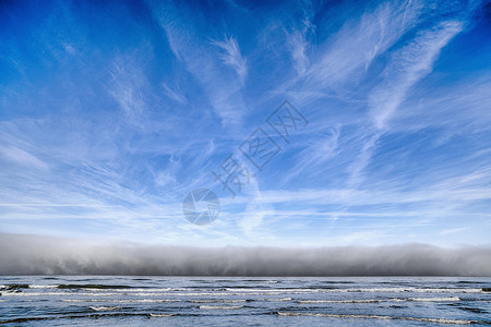 海洋上云多云的天气戏剧性高清图片素材