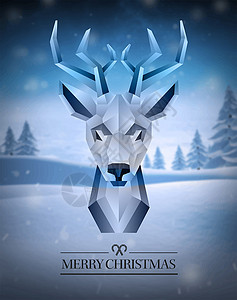 带有时装驯鹿设计的圣诞快乐矢量背景主题背景图片