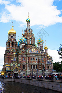 俄罗斯圣彼得堡血流派圣彼得堡教堂建筑物博物馆滴血建筑城堡宗教运河背景图片