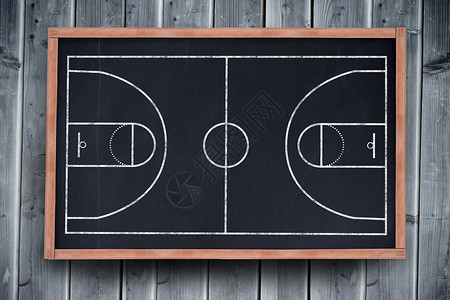 篮球空白素材篮球场的复合图像学校背景绘图黑色课堂场地数字计算机教育木板背景