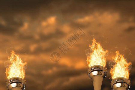 奥林匹克火的复合图象日出绘图日落动画阳光计算机多云运动数字运动员背景图片