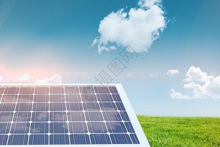 云能源六边形的太阳设备复合图像图 以六边形制成金属职业白屏太阳能技术可持续生长写作棕色资源背景