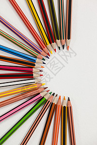 幼儿园环创彩色铅笔在半圆环内排列智力幼儿园半圆教育沟通收藏娱乐检查学校艺术背景