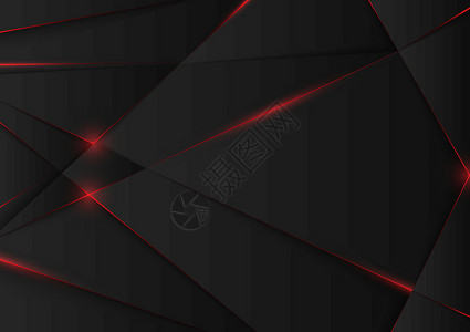 宣传册红色具有几何图案的黑色抽象背景设计图片