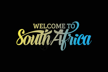 欢迎来到异世界欢迎来到南非 Word 文本创意字体设计插图 欢迎签名设计图片