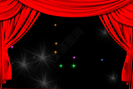 舞台幕帘和舞台上的灯光 curta 插图入口布料马戏团推介会边缘名声聚光灯剧院娱乐戏剧背景图片