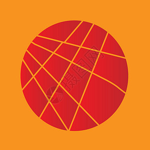 切片红圈艺术艺术品绘画圆形橙子圆圈光盘插图背景图片