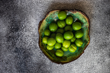 有机食物有机食品概念厨房水果桌子食物绿色乡村樱桃李制品李子背景图片
