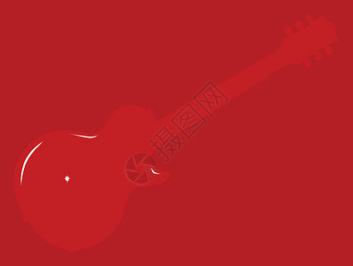 红色纯蓝调吉他背景音乐脖子摇滚乐绘画线圈乐器身体电器黑色艺术背景图片