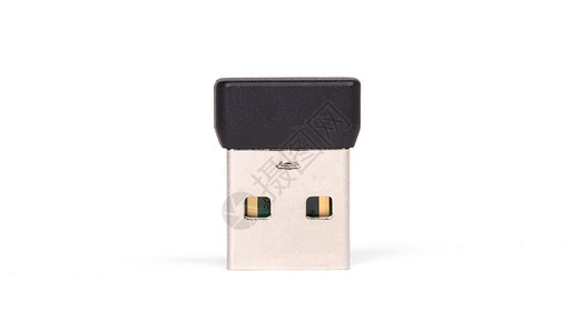 Mini USB 蓝牙适应器孤立背景图片