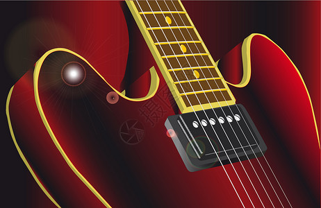 分数绘画吉他音乐插图乐器仪器电工实心背景图片