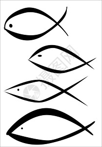 基督教素材鱼基督教鱼类标识徽标背景
