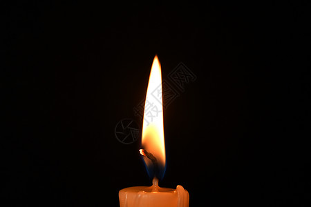 黑色背景的蜡烛火焰火柴背景图片