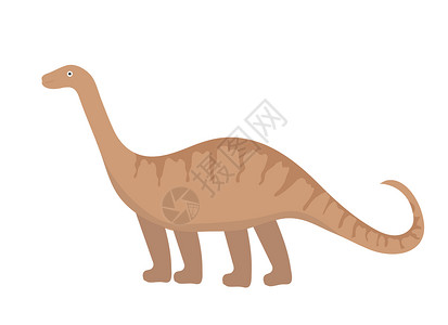 恐龙图标雷龙图标平面样式 孤立在白色背景上 插画背景