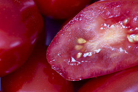 特写樱桃番茄营养宏观食物蔬菜背景图片