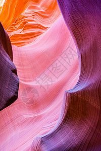 附近纳瓦霍保护区的羚羊峡谷石头阴影地质学旅游岩石地标阳光旅行侵蚀沙漠背景图片