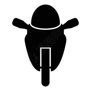 摩托车运动类型种族类图标黑色矢量插图背景图片