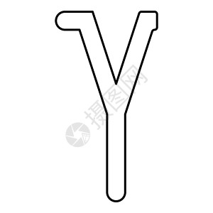 Gamma 希腊符号小写字母小写字体图标轮廓 bla背景图片