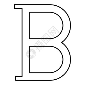 Beta 希腊符号大写字母大写字体图标轮廓 bl背景图片
