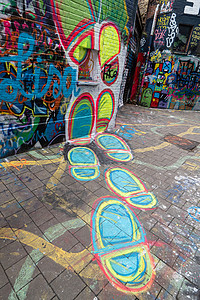 涂鸦艺术街Ghen的涂鸦街街道文化墙纸壁画绘画破坏者标签艺术紫色城市背景