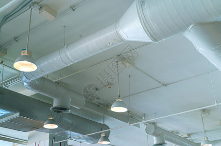 风管空调管配线管及消防喷淋工作技术冷却电缆天花板建筑学建筑护发素电气管道背景图片