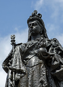 军事学院维多利亚王后的头和肩膀 雕像背景