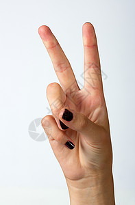 女性的手女孩手指手臂棕榈拇指手势手腕皮肤背景图片
