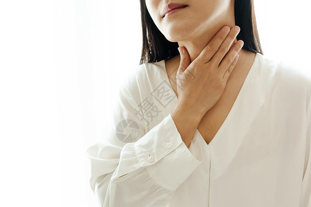 妇女颈痛和三联疫苗 医疗保健和药品重新投资成人症状疾病工作脖子活动治疗心绞痛痛苦肌肉背景图片