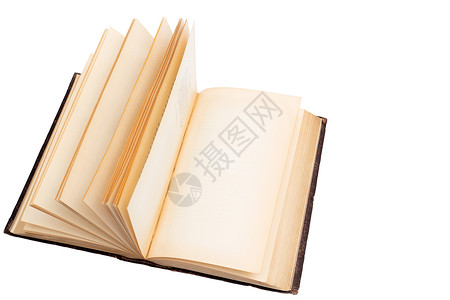 一本旧书的黄页 稀有古董书 用过的纸本脊柱学习阅读教育文档小说知识页数发黄文学背景图片