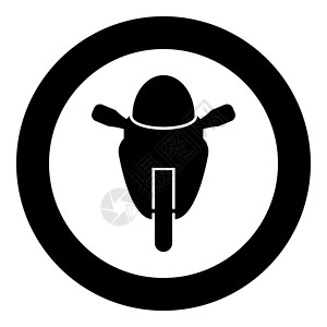 摩托车运动类型 Race 类图标圆圈黑色矢量插图平面样式 imag背景图片