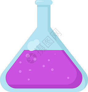 白色背景上的化学瓶插图矢量烧杯药品液体管子科学器皿技术化学玻璃化学品背景图片