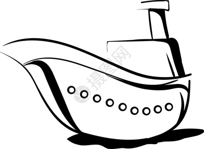 白色背景上的装饰海洋海军车辆舰队血管海盗草图黑色雕刻艺术背景图片